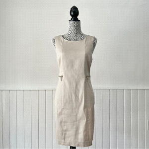 Suzy Shier Khaki Sleeveless Cargo Dress Size M